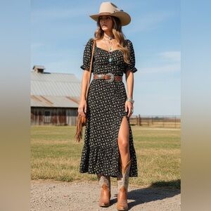 AND NOW THIS floral print dress size Small